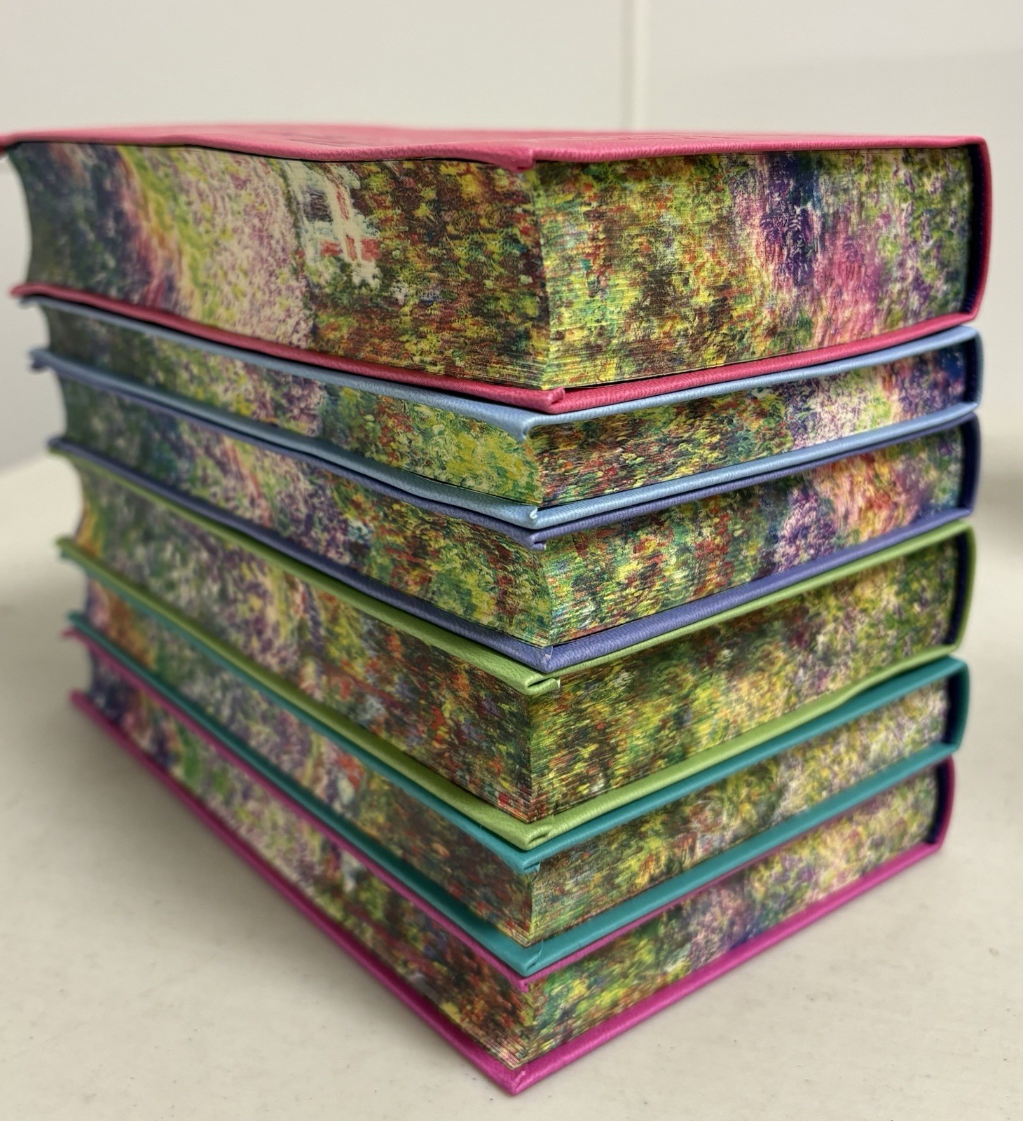 Jane Austen 6 Book Faux Leather Bound Set with Decorative Pages LIKE New