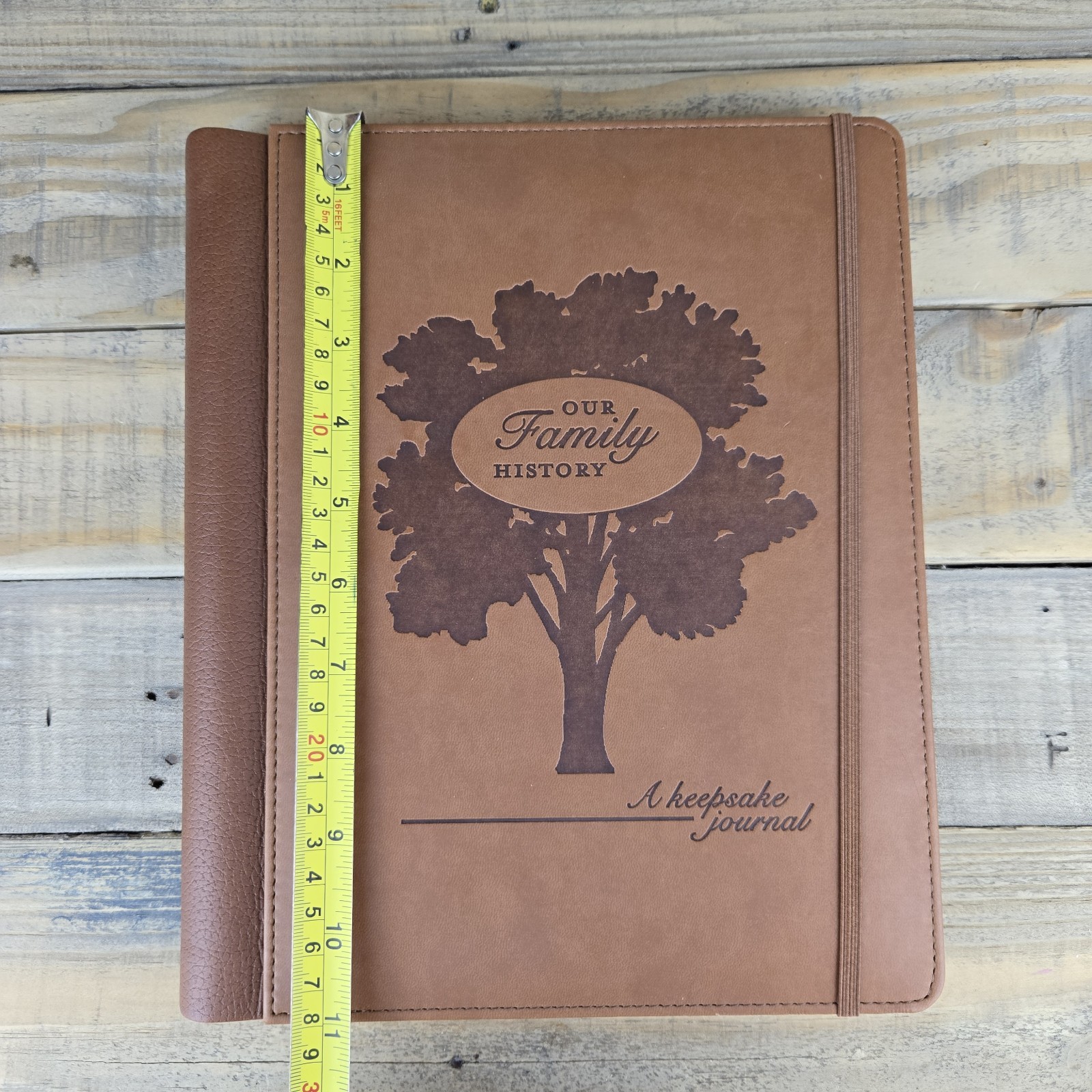 Our Family History A Keepsake Journal Faux Leather-Bound Family Tree Religious