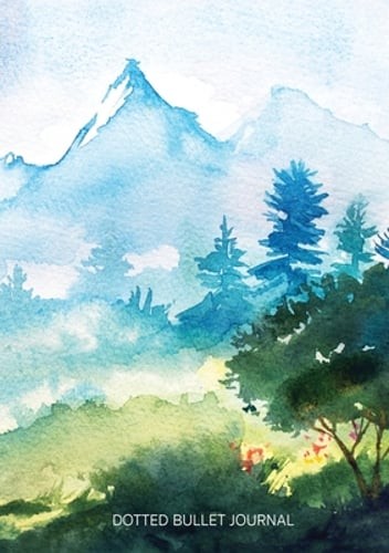 Watercolor Hillside – Dotted Bullet Journal: Medium A5 – 5.83X8.27: New