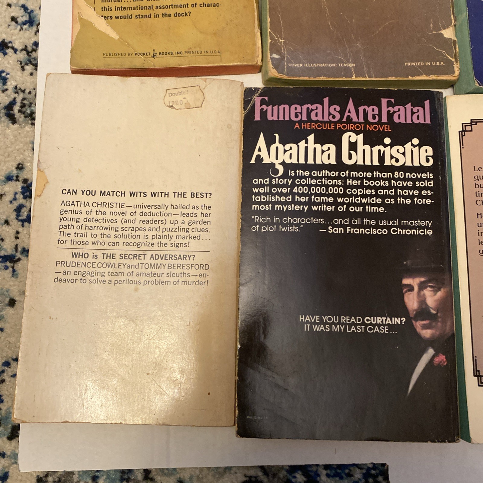 Lot of 8 AGATHA CHRISTIE Mysteries Paperback