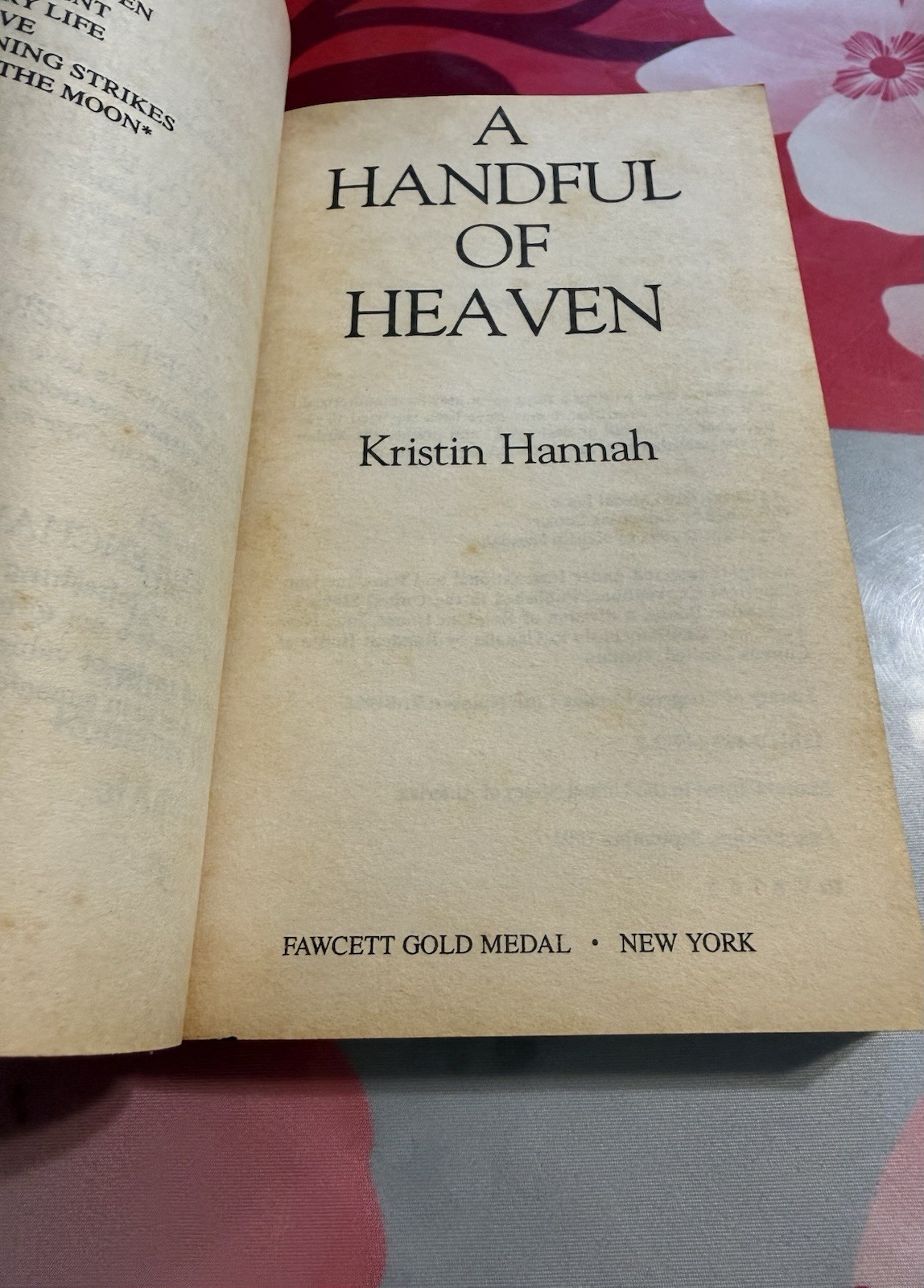 Handful of Heaven by Kristin Hannah (1995, Mass Market)