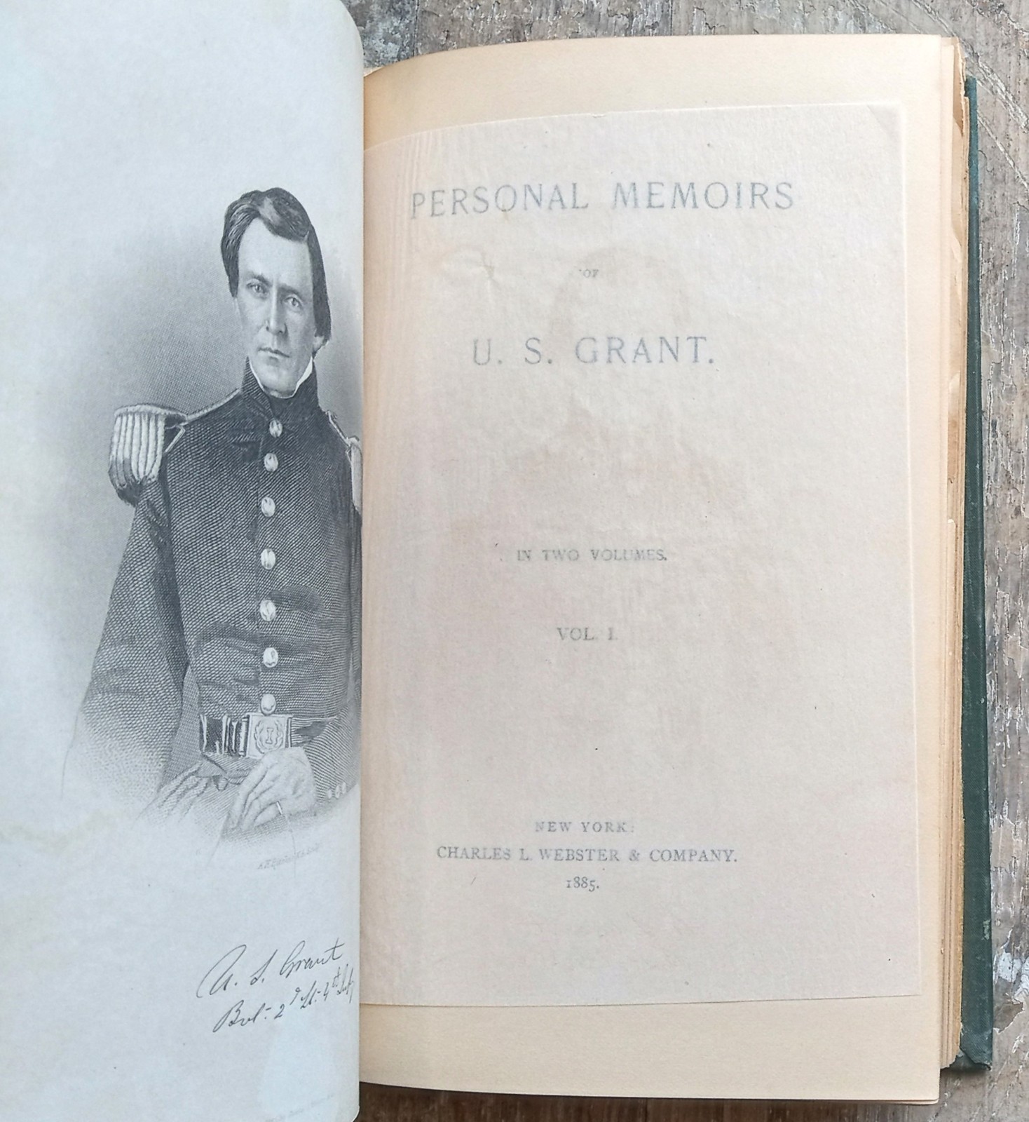 Personal Memoirs Of U.S. Grant ✬1885 Vol.I Antique HC✬ Ulysses Civil War Army