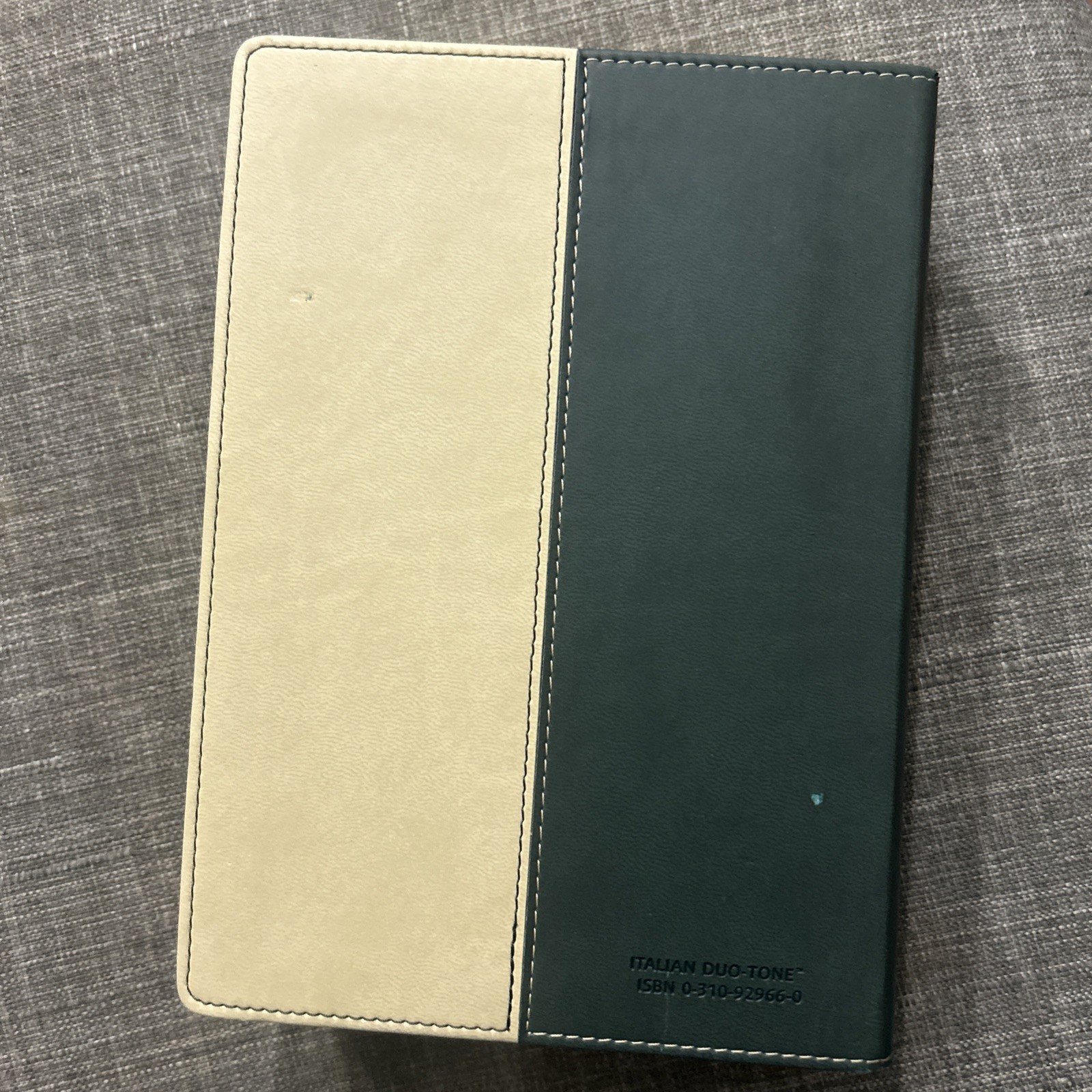 New King James NIV Study Bible Compact Zondervan Green Sand Faux Leather Bound