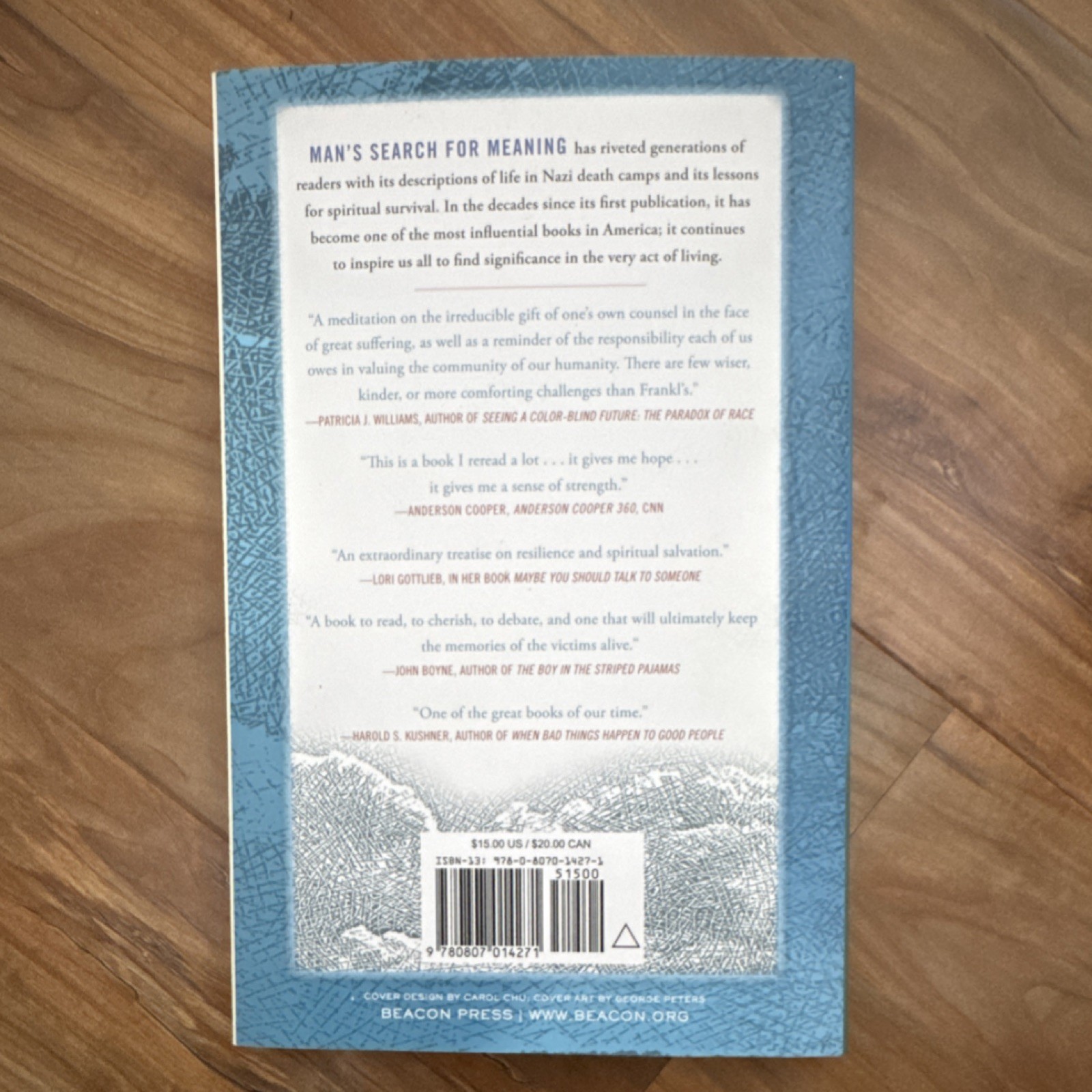 Man’s Search for Meaning by Viktor E. Frankl, Perfect, Beacon Press, 2006