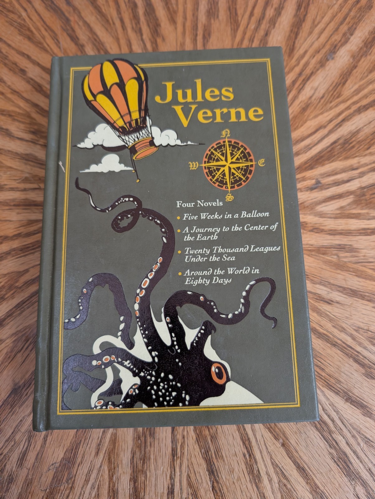 Jules Verne Four Novels Unread Canterbury Classics Faux Leather Bound 2012