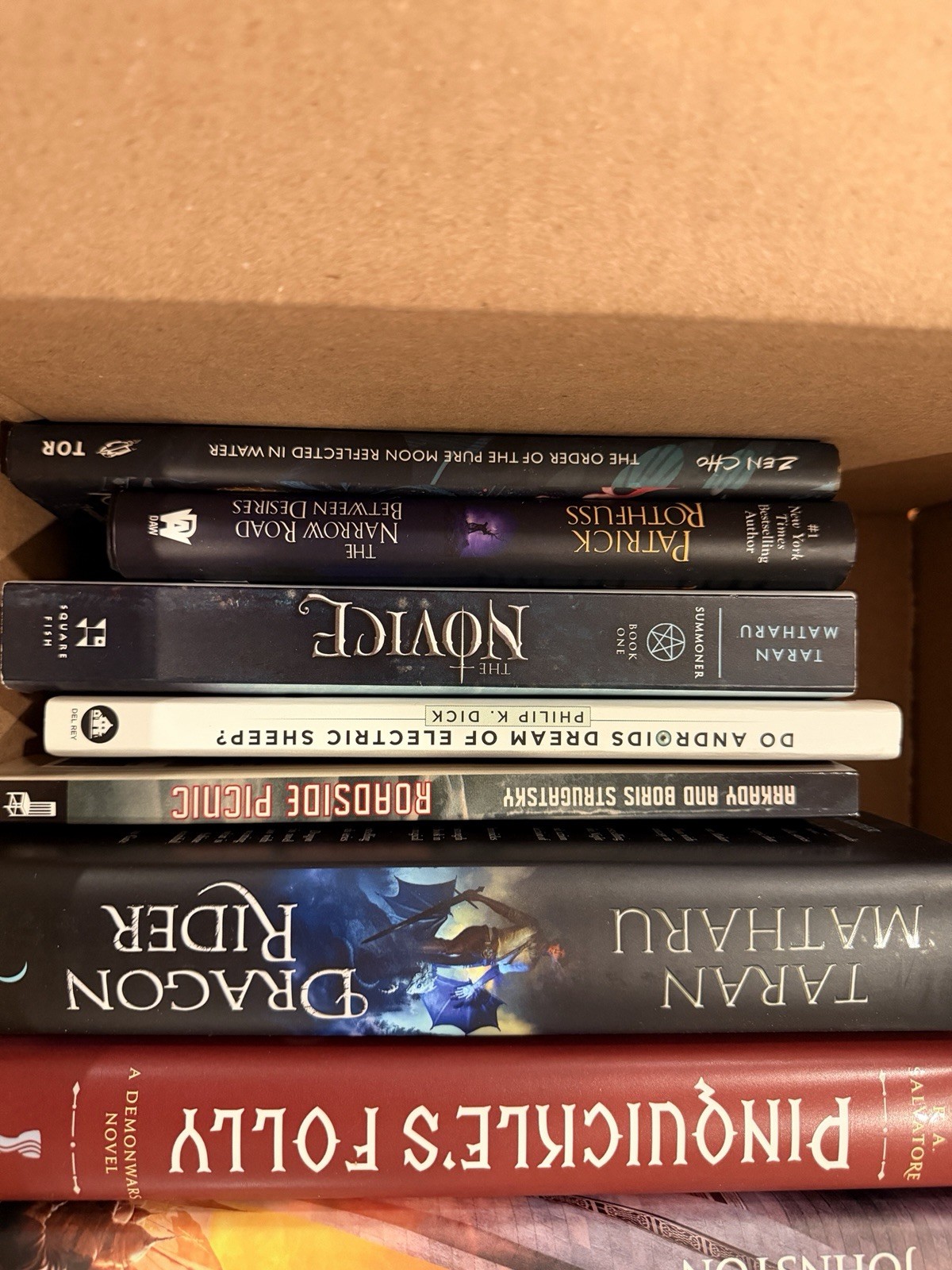 Fantasy Sci-Fi Book Lot 15 Alan Moore Pierce Brown Philip K Dick Rothfuss