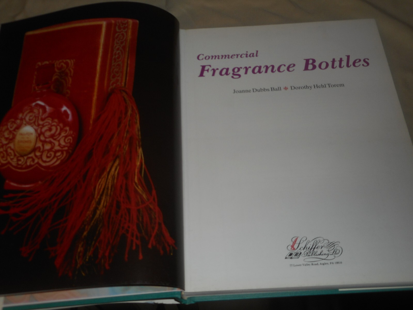 Commercial Fragrance Bottles Joanne Dubbs Ball SIGNED Dorothy Hehl Toren HC/DJ