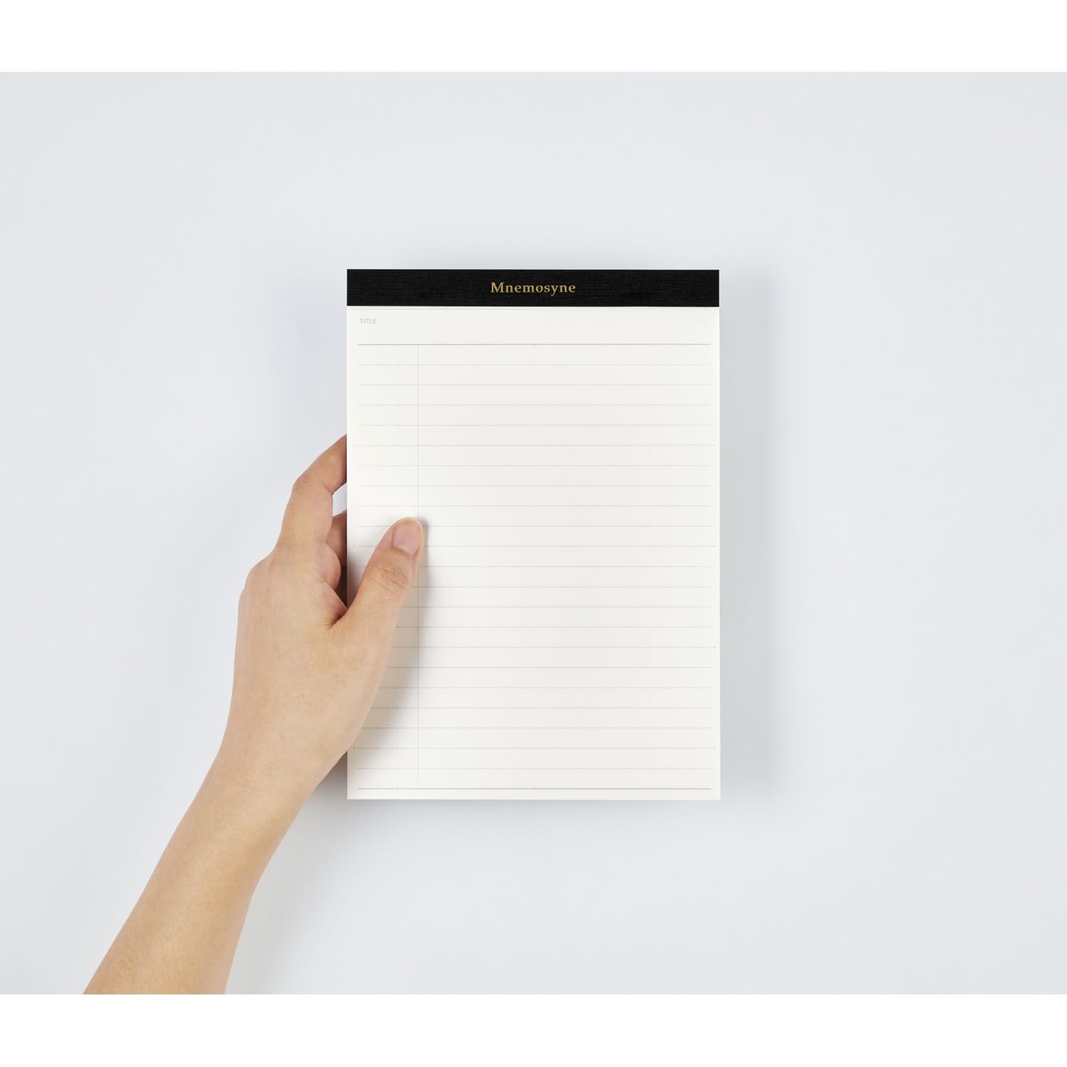 Mnemosyne Legal Pad- A5, 8.27″ x 5.83″, 50 Sheets / 100 Pages, 8mm Wide Ruled…