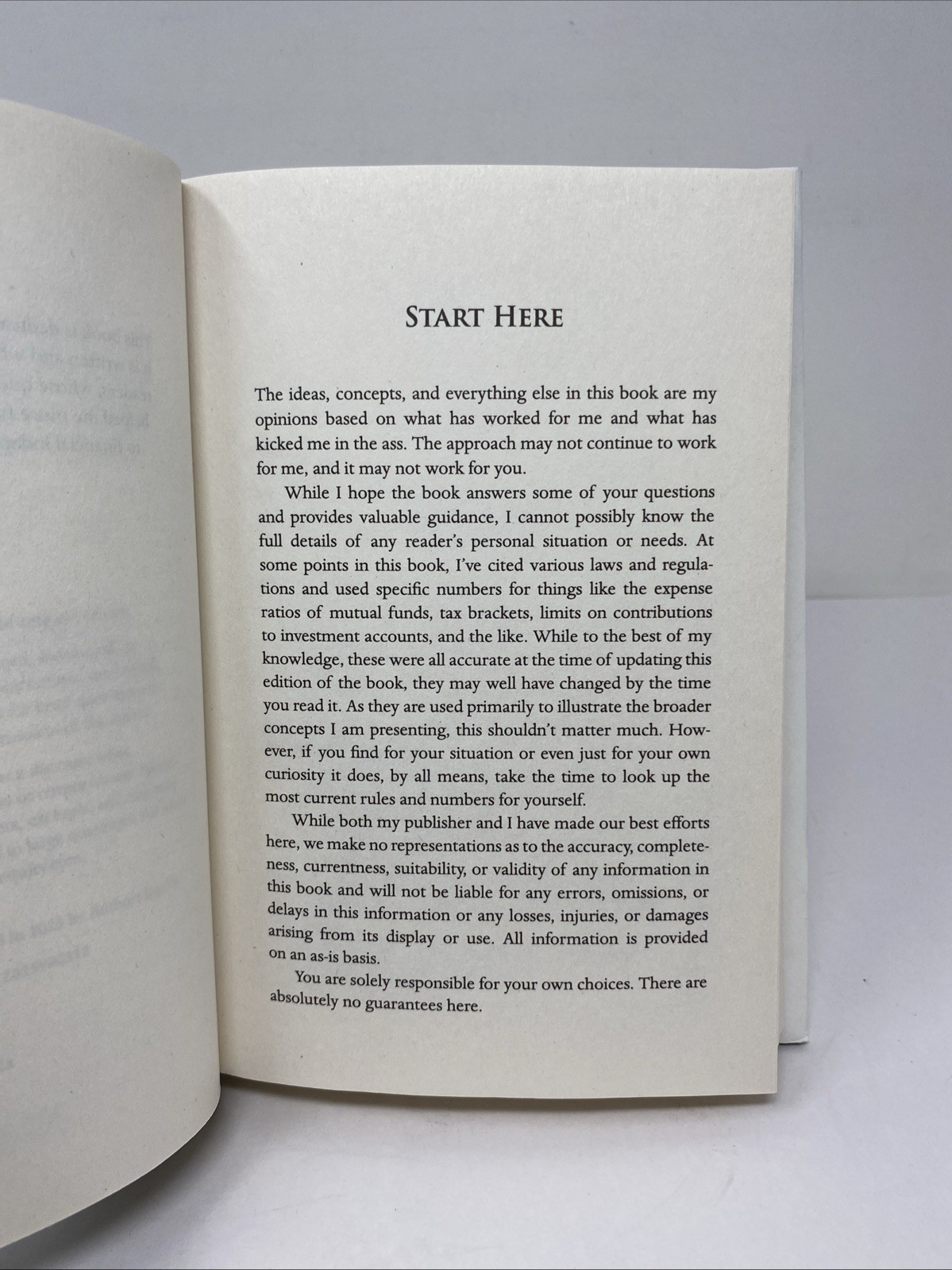 Simple Path to Wealth Hardcover JL Collins Clean Pages Revised Expanded 2025 Ed