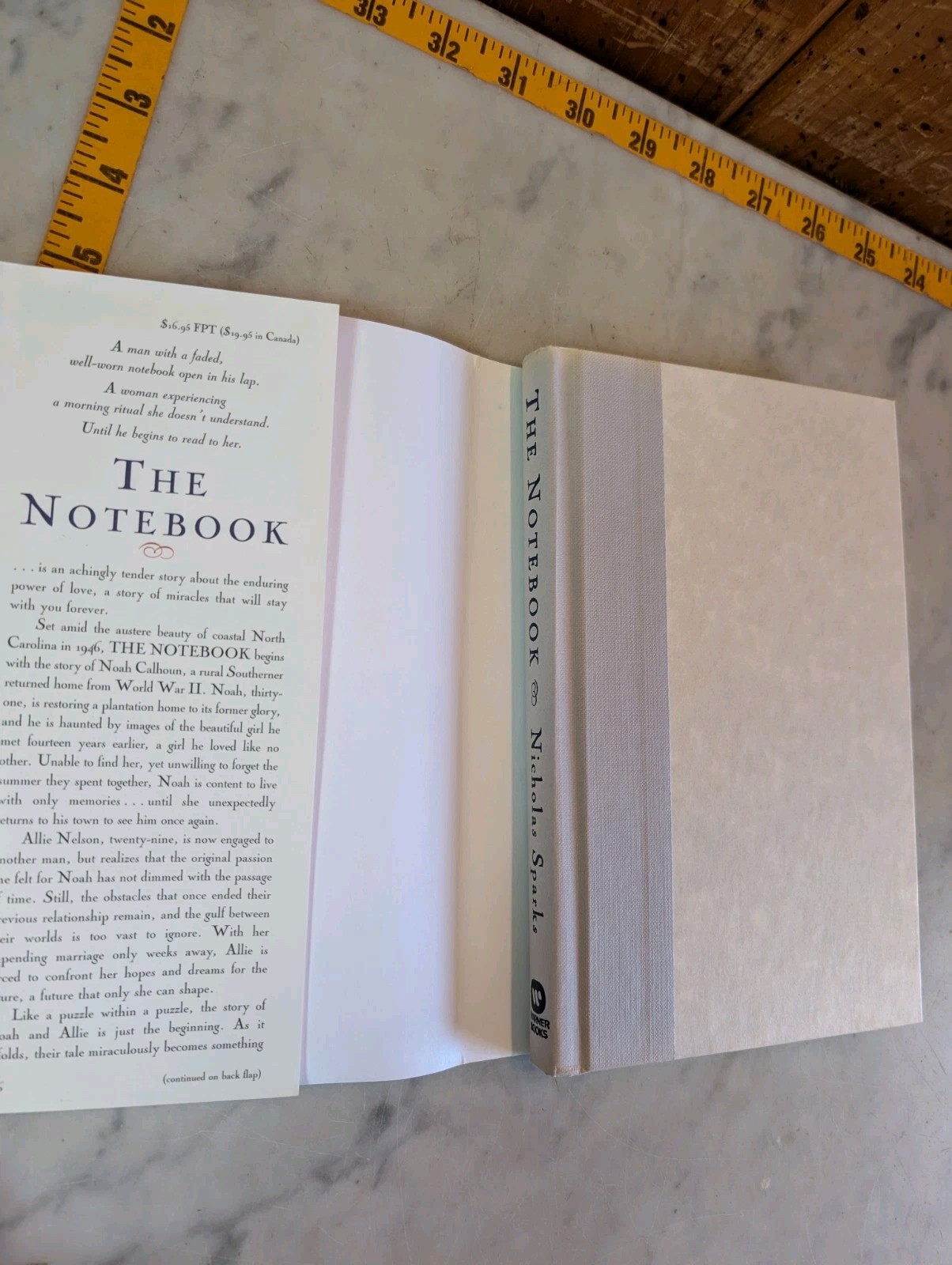 SIGNED The Notebook by Nicholas Sparks 1996 Hardcover DJ First Ed First Print