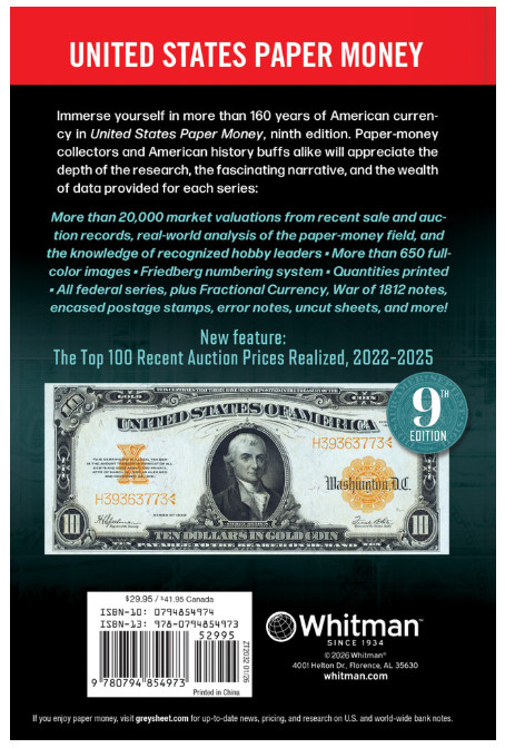 NEW!! Red Book US Paper Money Book- 9th Edition by Arthur Friedberg
